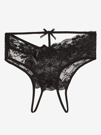 Women Sexy Panties Black 1 Piece Lace Underwear Lingerie