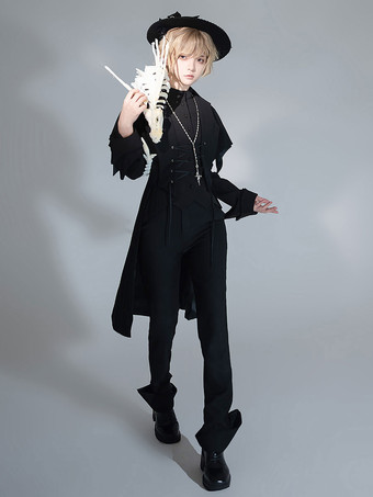 【先行販売】ゴスロリ王子ファッションストレートレッグパンツ