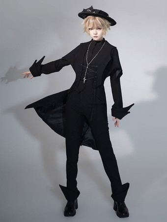 【先行販売】ゴスロリ王子ファッションストレートレッグパンツ