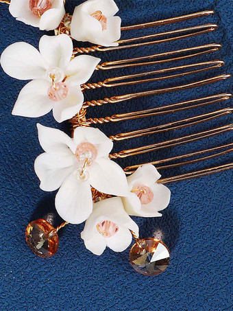 結婚式のかぶと櫛金属ブライダル ヘア アクセサリー