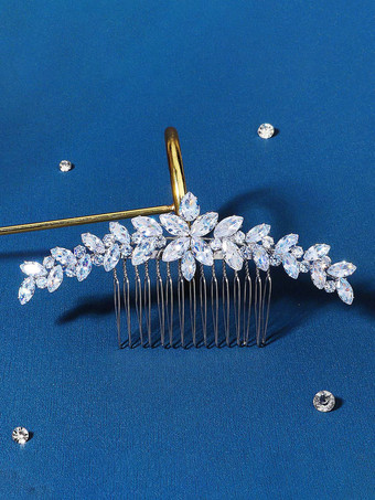 ヘッドピース ウェディング コーム メタル ブライダル ヘアアクセサリー