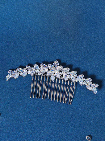 ヘッドピース ウェディング コーム メタル ブライダル ヘアアクセサリー