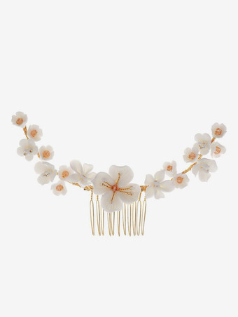 結婚式のかぶと櫛金属ブライダル ヘア アクセサリー