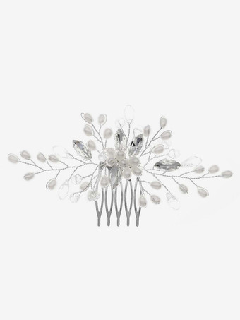 結婚式のかぶと櫛金属ブライダル ヘア アクセサリー