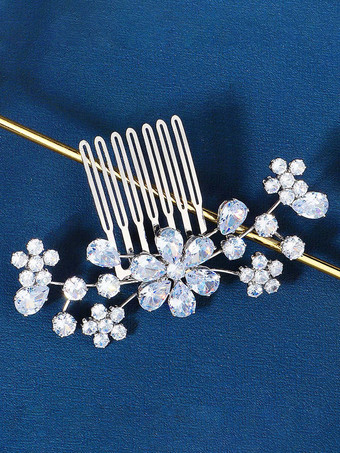 かぶと ウェディングコーム 金属 ブライダルヘアアクセサリー