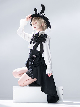 先行販売ゴシック ロリータ アクセサリー ブラック リボン ジャカード ポリエステル その他