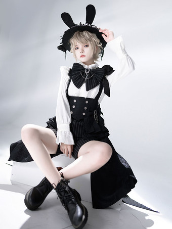 先行販売ゴシック ロリータ アクセサリー ブラック リボン ジャカード ポリエステル その他