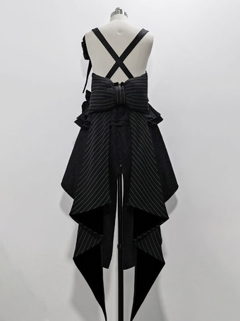 プレセール ゴシック ロリータ アクセサリー ブラック リボン ストライプ ちょう結び ポリエステル その他