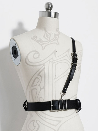 スチーム パンクなロリータ アクセサリー ブラック メタルの詳細 PU レザー サッシ その他