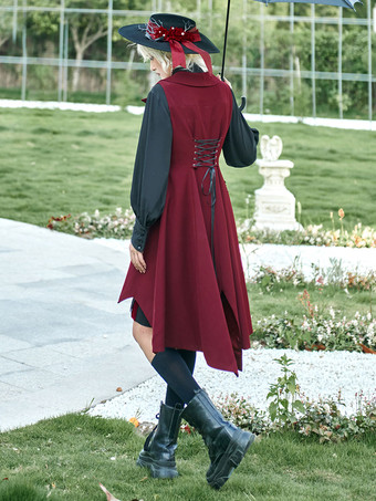 ロリータ トップ ベスト ロリータ スペシャル コスチューム ノースリーブ ゴシック レッド