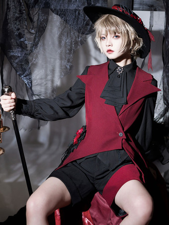 ロリータ トップ ベスト ロリータ スペシャル コスチューム ノースリーブ ゴシック レッド