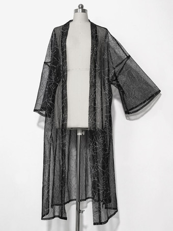 先行販売ゴスロリ カバーアップ ブラック コート ポリエステル ロリータ アウター