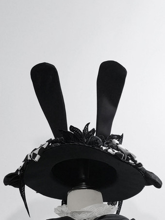 先行販売 ゴシック ロリータ ハット ブラック レース アクセサリー ポリエステル ロリータ アクセサリー