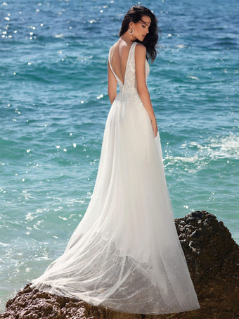 Últimos vestidos de novia de playa para bodas en la playa 