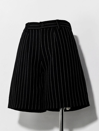 先行販売ゴスロリ ブルマ ストライプ ストレート ブラック ロリータ パンツ