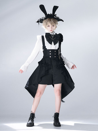 Gothic Lolita Blouses Ruffles Lolita Top Long Sleeves Blouse White Lolita Shirt