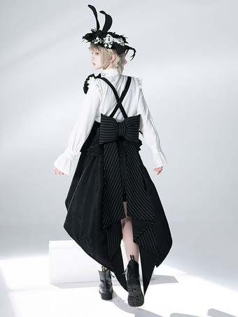 Gothic Lolita Blouses Ruffles Lolita Top Long Sleeves Blouse White Lolita Shirt