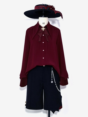 先行販売 ゴスロリ ブルマ ストレート 赤ロリータショーツ