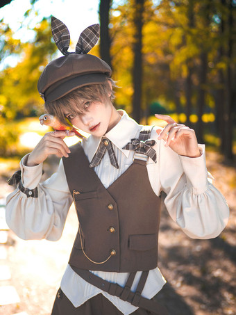 先行販売 ゴスロリ ハット リボン アクセサリー チェック柄 ブラック ロリータ アクセサリー