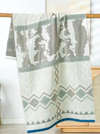 ライトグレー コットン ビーチ タオル自由奔放に生きるプリント 140 * 70 cm