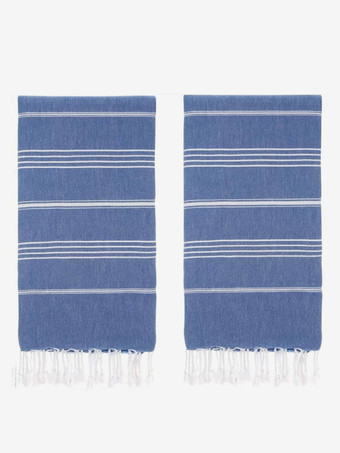 サンドフリー ビーチ タオル ストライプ プリント ショール ラージ サイズ 180*90cm