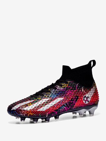 Zapatos de fútbol con cordones para hombre  zapatillas de fútbol profesionales atléticas transpirables para exteriores  de caña alta  FG