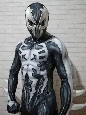 ブラック 2099 スパイダーマン ブラック＆ホワイトバージョン コスプレスーツ
