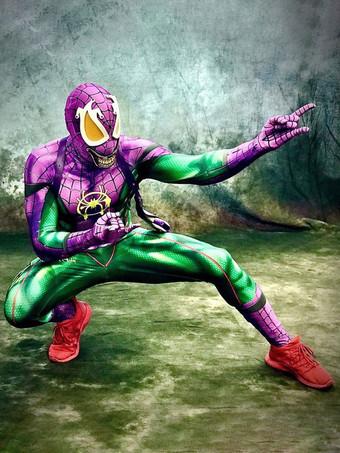 Spider Man Cosplay Duende Verde Spider-Man Cosplay Traje