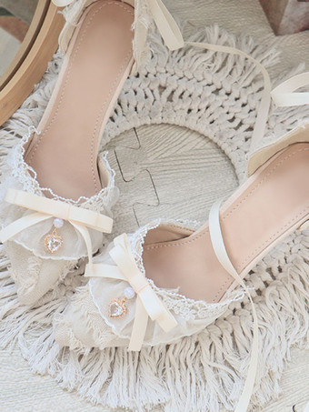 ロリータ ウェディング ドレス ロリータ フットウェア ブラック フリル ボウ スチレット ヒール ロリータ シューズ