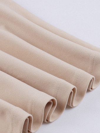 ヴィンテージドレス　1950年代オードリー・ヘップバーン風　アプリコット　花柄　長袖　二次会　お呼ばれ　発表会　ロカビリーワンピース