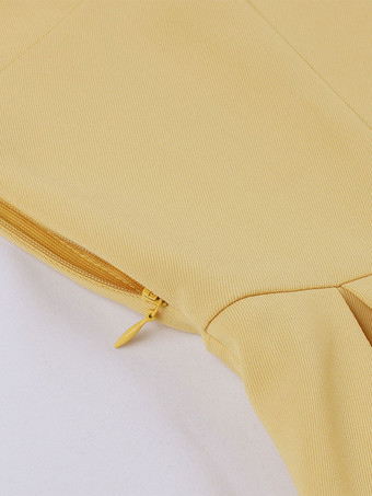 ヴィンテージドレス　1950年代オードリー・ヘップバーン風　ブルー　ボウ　二次会　お呼ばれ　発表会　スウィングワンピース