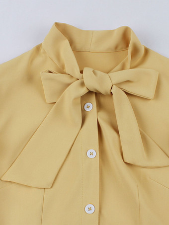 ヴィンテージドレス　1950年代オードリー・ヘップバーン風　ブルー　ボウ　二次会　お呼ばれ　発表会　スウィングワンピース