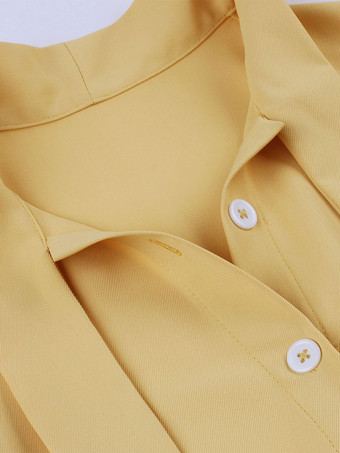 ヴィンテージドレス　1950年代オードリー・ヘップバーン風　ブルー　ボウ　二次会　お呼ばれ　発表会　スウィングワンピース