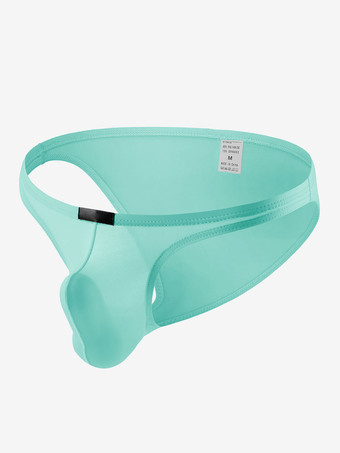 ライトスカイブルー男性用ブリーフ ナイロン セクシー