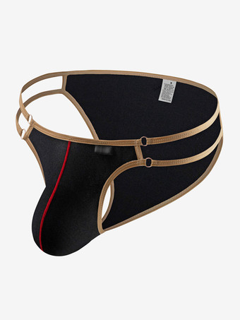 ブラック 男性用ブリーフ ナイロン セクシー