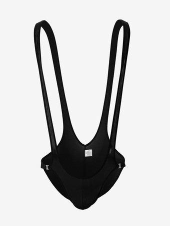 ブラック メンズ アンダーシャツ セクシー ポリエステル