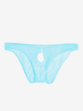 ライトスカイブルー男のブリーフ ナイロン セクシー