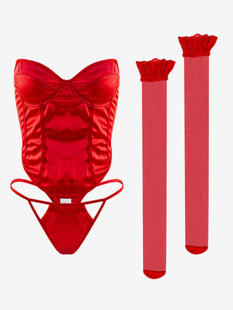 レッドブラランジェリー女性ブラ