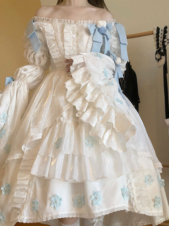 Sweet Lolita Dress Poliestere a maniche lunghe Sweet Dress Lolita Dress