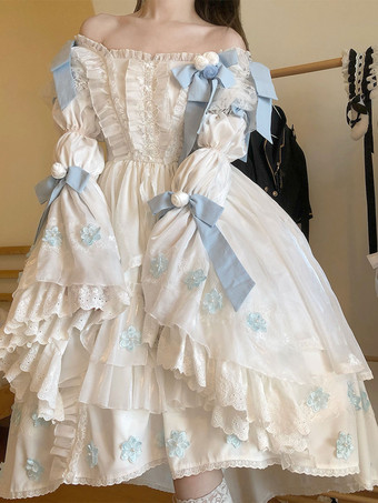 Sweet Lolita Dress Poliestere a maniche lunghe Sweet Dress Lolita Dress