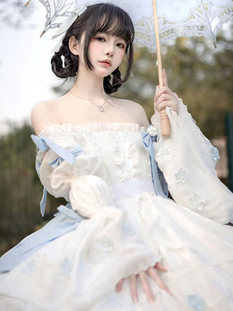 Sweet Lolita Dress Poliestere a maniche lunghe Sweet Dress Lolita Dress