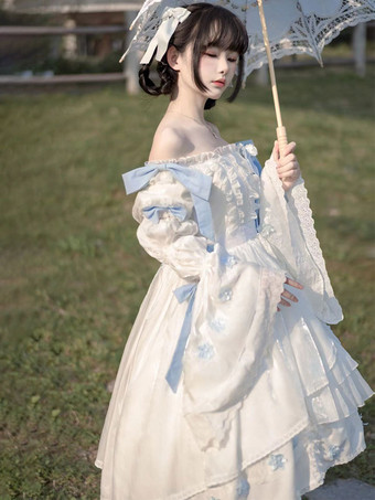 Sweet Lolita Dress Poliestere a maniche lunghe Sweet Dress Lolita Dress