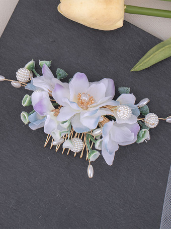 中国風ロリータ アクセサリー ライラック パール チェーン 花 メタル アクセサリー その他