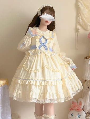 CelesteAbito Sweet Lolita Abito a maniche lunghe in poliestere