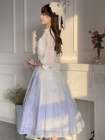 甘ロリータドレス ポリエステル 七分袖ドレス 甘ロリータドレス