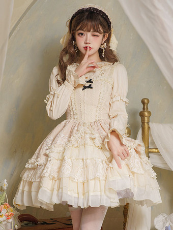 スウィートロリータドレス ポリエステル ノースリーブ ジャンパードレス