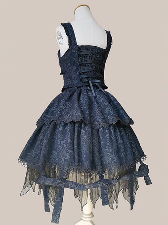 ロリータ スペシャル ロリータ トップ ベスト コスチューム アスレチック ロリータ ブラック ノースリーブ 花柄