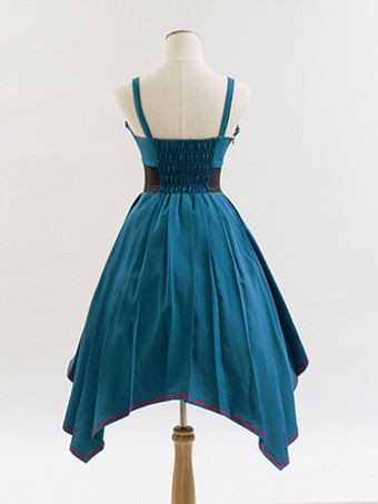 Disfraces Uniforme militar Lolita Ejército Volantes Ojales Cian Cian