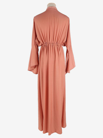 女性カバーアップホワイトレースアップVネックロングスリーブレイヤードサマービーチ水着