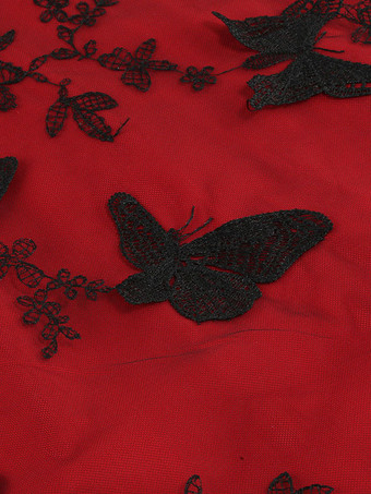 レトロワンピース　1950年代オードリー・ヘップバーン風　黒　ツートン　刺繍ノースリーブ　Vネック　二次会　お呼ばれ　発表会　ロカビリーワンピース